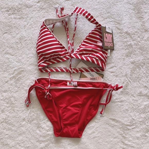 NWT Juicy Couture Bikini Set with Strawberry Charm